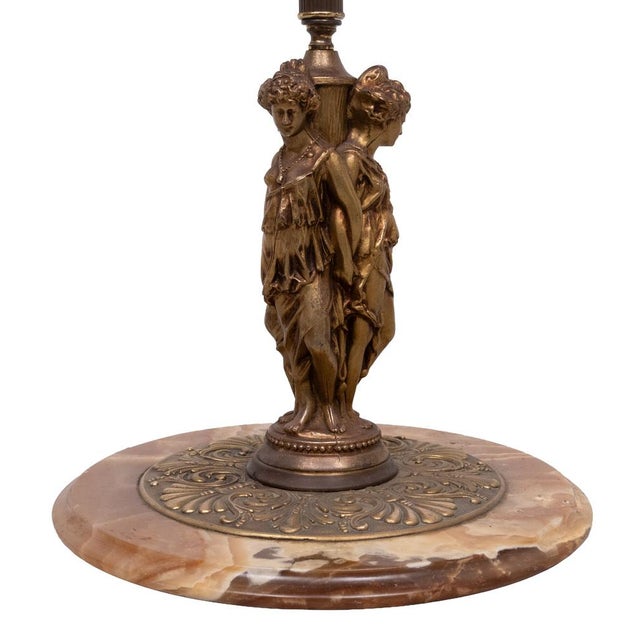 Mid-Century Modern Onyx Floor Lamp from Deknudt, Belgium, 1970s For Sale - Image 3 of 14