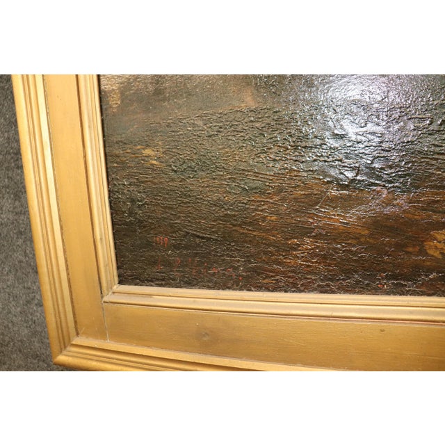 Monumental Signed Henry Arthur Elkins Oil Painting of Colorado Mountain River For Sale - Image 13 of 13