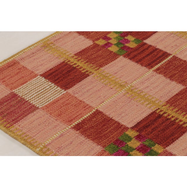 Mid-Century Modern Contemporary Scandinavian Style Wool Flatweave Rug, by Rug & Kilim, India For Sale - Image 3 of 10