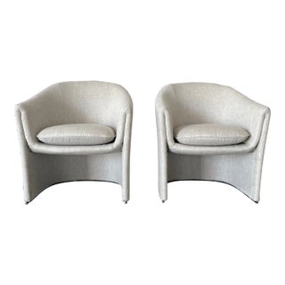 Modern Dunbar Sculptural Lounge Chairs by Lydia dePolo and Jack Dunbar- a Pair For Sale