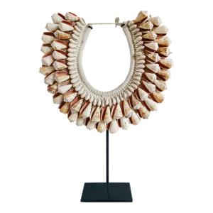Cone Shell Necklace on Stand, Papua New Guinea, Contemporary