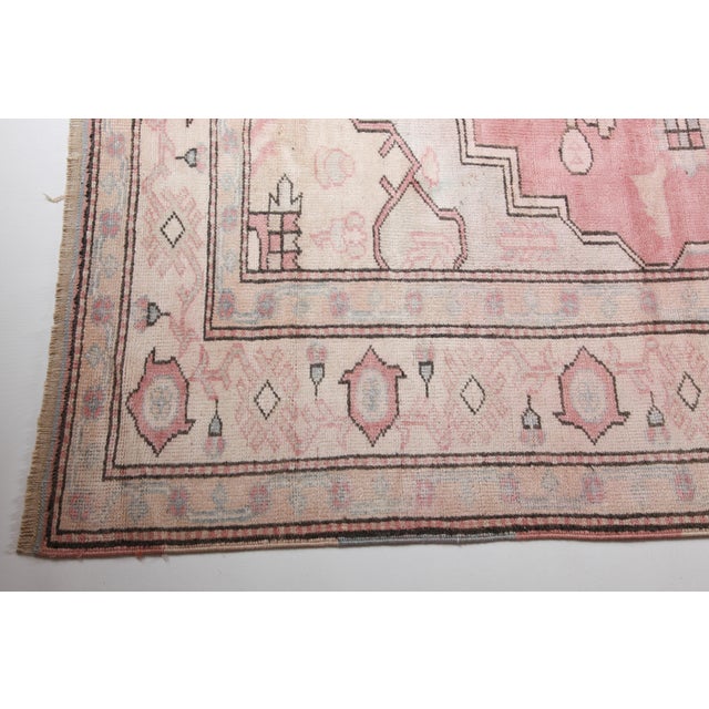 1980s 1980s Medallion Design Vintage Turkish Rug Carpet-10' 6'' X 7' 11'' For Sale - Image 5 of 12