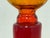 Italian Hand Blown Fire Orange Glass Decanter For Sale - Image 11 of 12