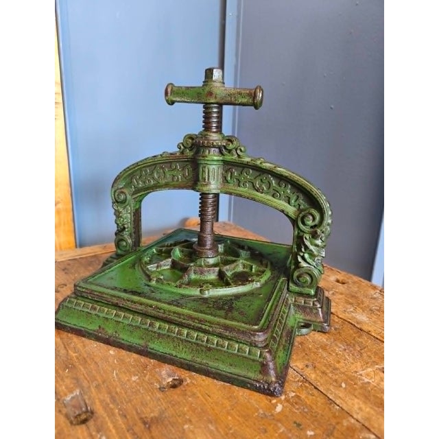 Cast Iron Book Press, Late 19th Century For Sale - Image 10 of 18