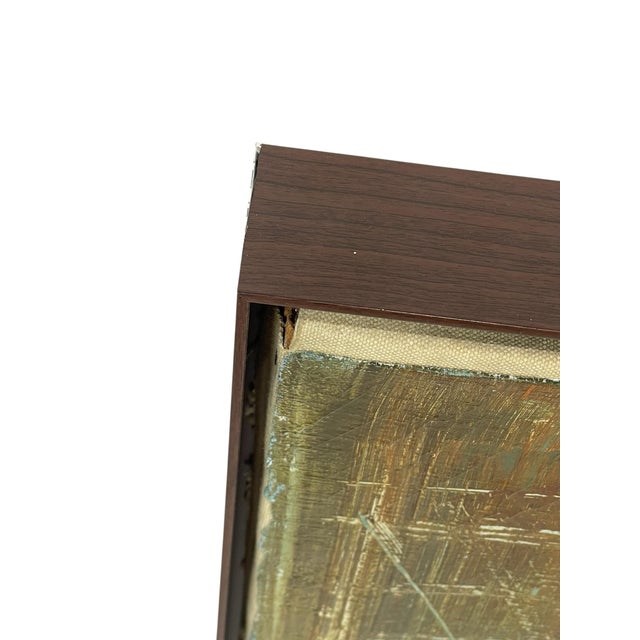 Mid-Century Modern Abstract Oil Painting, C. 1950s–60s For Sale - Image 11 of 12