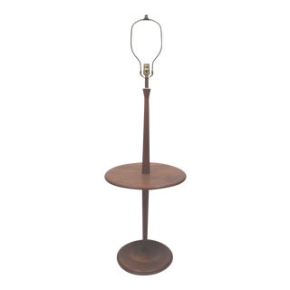 Mid-Century Walnut Floor Lamp For Sale