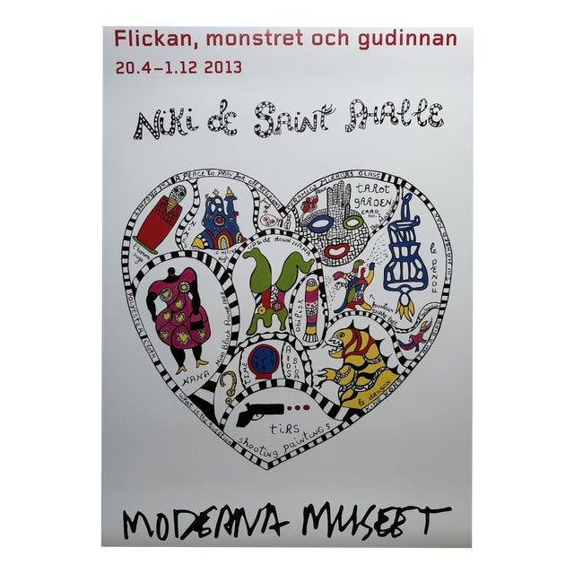 The Girl, the Monster and the Goddess Exhibition Poster from Niki De Saint Phalle, 2013 For Sale