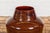 Brown Artisan Brown Glaze Vase with Black Concentric Motifs and Tapering Lines For Sale - Image 8 of 12