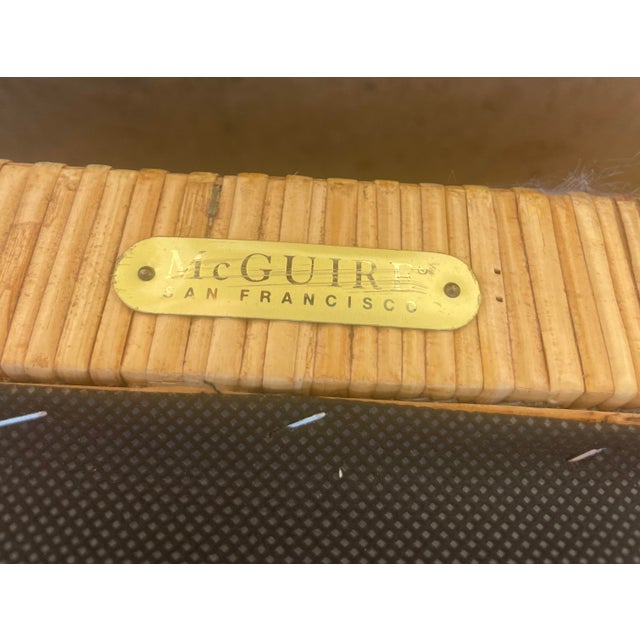 Wood McGuire Rattan Lounge Chairs, Umbria Collection a Pair by Orlando Diaz-Azcuy For Sale - Image 7 of 9