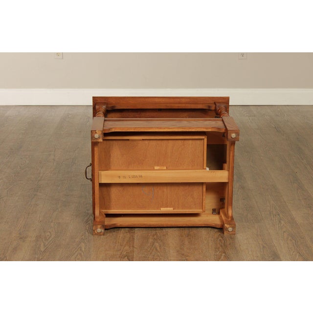 Pennsylvania House Solid Oak Two Tier End Table With Drawer For Sale - Image 18 of 18