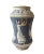 A stunning, vintage hand painted Majolica vase. Features a Neoclassical design with figures encircling the body in shades...