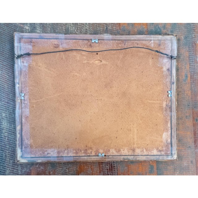 19th Century Folk Art Americana Miniature Double Portrait Water Color Paintings For Sale - Image 12 of 12