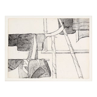 Hanging Cloth to Dry - Etching on Paper (#8/15) For Sale