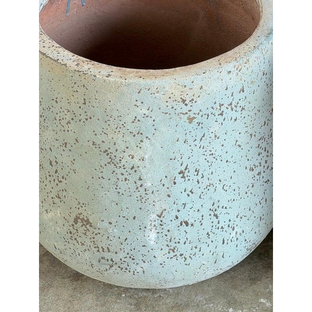 Pair of Monumental 20th Century Terra Cotta Garden Urns For Sale - Image 9 of 10