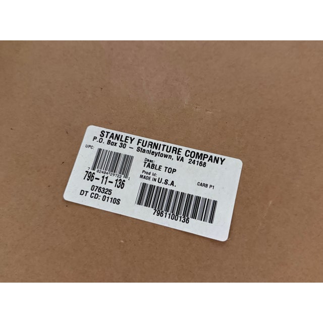 Brown Stanley Furniture Trestle Extension Dining Table For Sale - Image 8 of 12