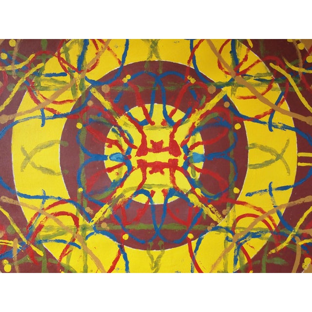 Original 1973 Peter Ford Young Modern Abstract Acrylic Painting For Sale In Philadelphia - Image 6 of 11