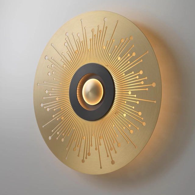 Contemporary Earth Sun 440 Wall Light by Emilie Cathelineau For Sale - Image 3 of 6