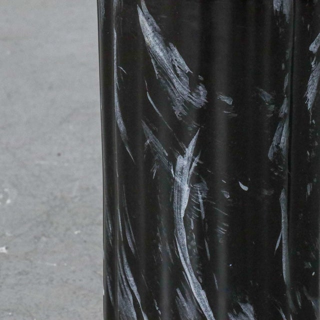 1960's Faux Marble Ionic Column Ceramic Occasional Table or Stool For Sale In Tampa - Image 6 of 6