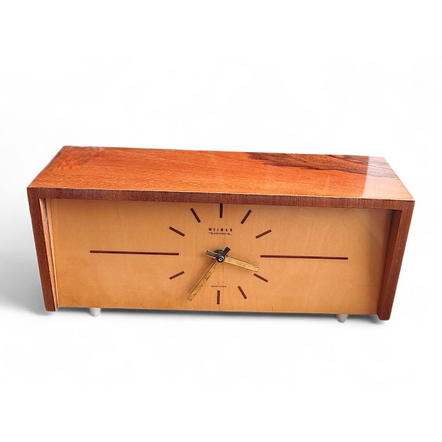 Vintage Weimar Electronic Table Clock, 1960s For Sale - Image 4 of 5