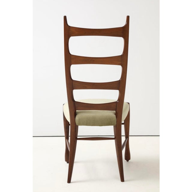 Brown Paolo Buffa Hight Back Side Chair For Sale - Image 8 of 12