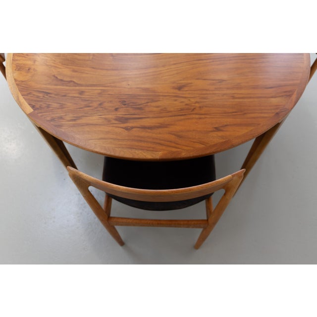 Danish Walnut Dining Room Set by Henry Rosengren Hansen for Brande, 1960, Set of 7 For Sale - Image 14 of 18