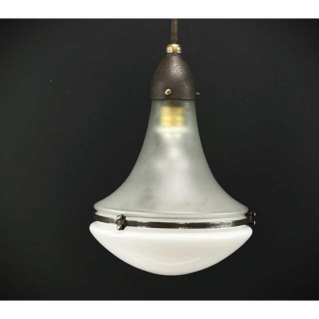 Behr Bauhaus Luzette Lamp attributed to Peter Behrens for Siemens-Schuckert Werke, 1930s For Sale - Image 4 of 11
