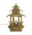 Gold Vintage Chinoiseres Golden Tole Pagoda Table Lamp With Railings and Steps, Bell. For Sale - Image 8 of 8