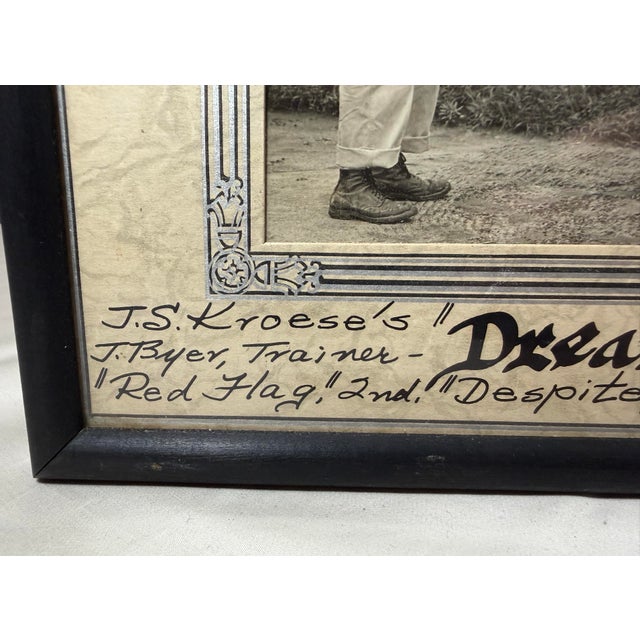 Vintage 47 Original Bert Morgan Dreamer Jamaica Horse Racing Jockey Photograph For Sale In New York - Image 6 of 12