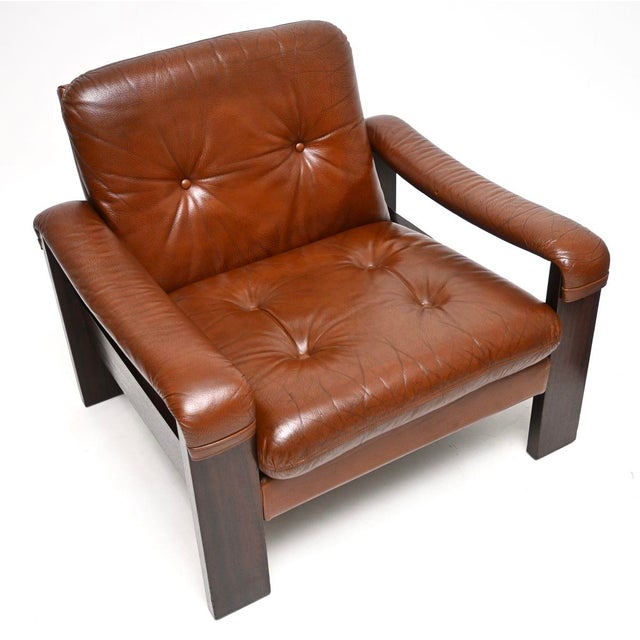Vintage Danish Leather Chairs, 1960, Set of 2 For Sale - Image 6 of 11