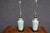Pair of Celadon Chinoiserie Table Lamps For Sale - Image 10 of 11