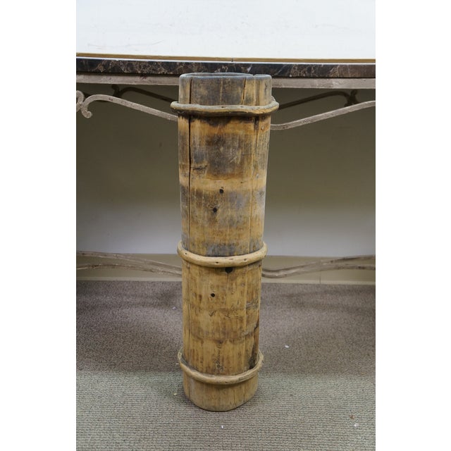 Wood 3 Antique Tibetan Wood Yak Butter Churn Buckets For Sale - Image 7 of 17