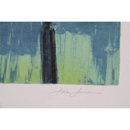 Artist: Jim Jonson, American (1928 - ) Title: The Catch Year: circa 1979 Medium: Lithograph, signed and numbered in pencil...