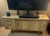 Mid 20th Century Modern Oak Veneer Credenza or Media Console With Sliding Doors and Drawers For Sale - Image 4 of 11