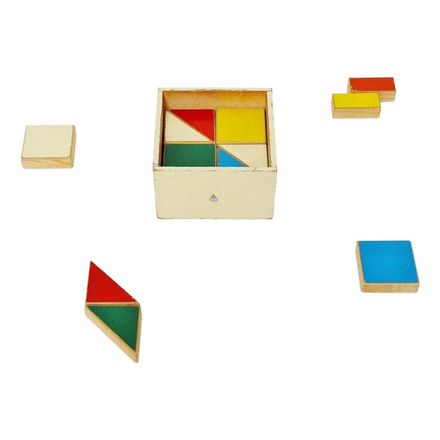 Ado Puzzle Cubes Box by Ko Verzuu, Holland, 1955 For Sale