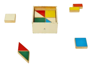 Ado Puzzle Cubes Box by Ko Verzuu, Holland, 1955
