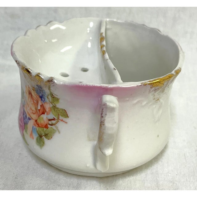 Ceramic Late 1800's Antique Victorian Era Porcelain Mustache Teacup For Sale - Image 7 of 12