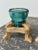 Vintage Make-Do Hemingray Glass Insulator Candleholders With Laminated Wood Bases, a Pair, Circa Mid 20th Century For Sale - Image 9 of 18