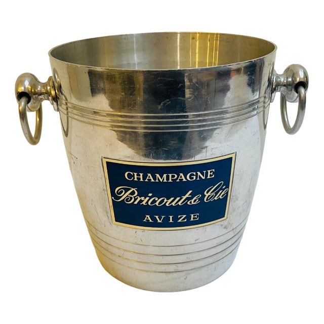 French Aluminum Champagne Cooler from Bricoute Et Cie, France, 1960s For Sale