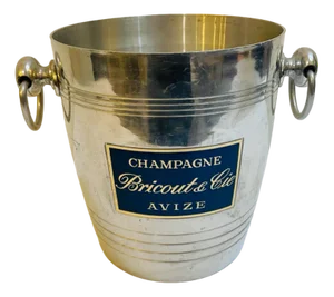 French Aluminum Champagne Cooler from Bricoute Et Cie, France, 1960s