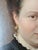 Mid 19th Century Antique 19th Century German Oval Oil Painting Portrait of a Lady With a Cameo For Sale - Image 5 of 15