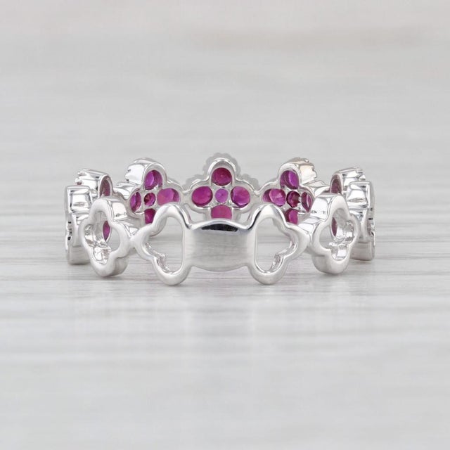 Gemstone Information: - Natural Rubies - Total Carats - 0.78ctw Cut - Round Color - Red Treatment - Routinely Enhanced...