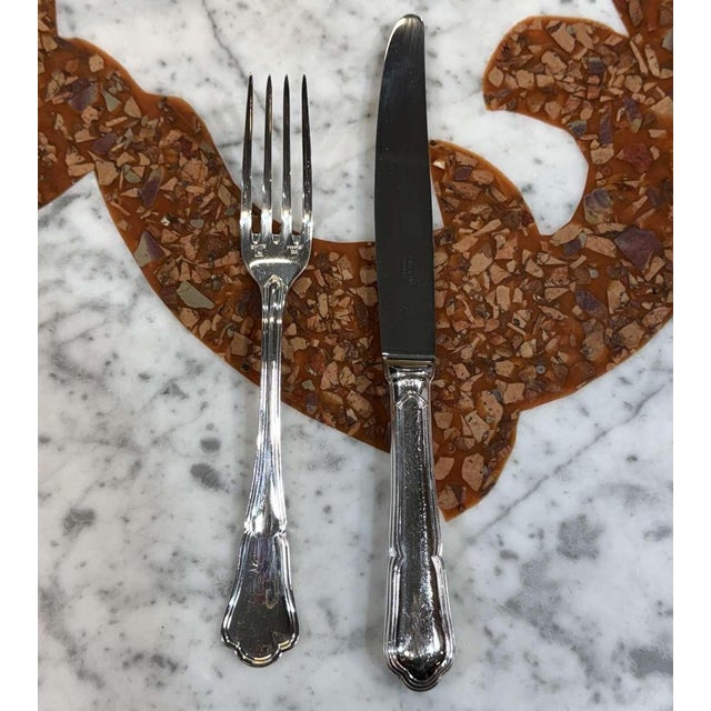 Contours Forks and Knives from Ercuis, Set of 24 For Sale - Image 11 of 11