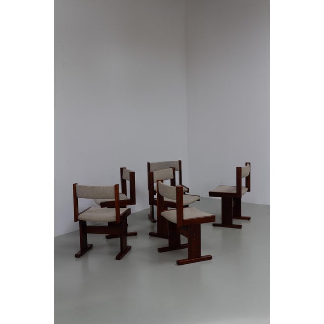 Mid-Century Modern Danish Brutalist Rosewood Dining Chairs from Gangsø Møbler, 1970s, Set of 6 For Sale - Image 3 of 18