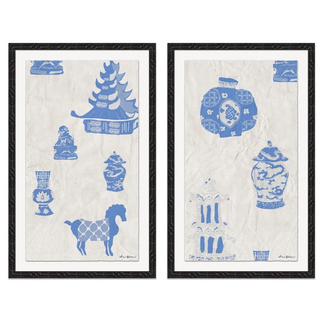 Dana Gibson Summer Palace by Dana Gibson, Framed Art Prints - Set of 2 For Sale - Image 4 of 4