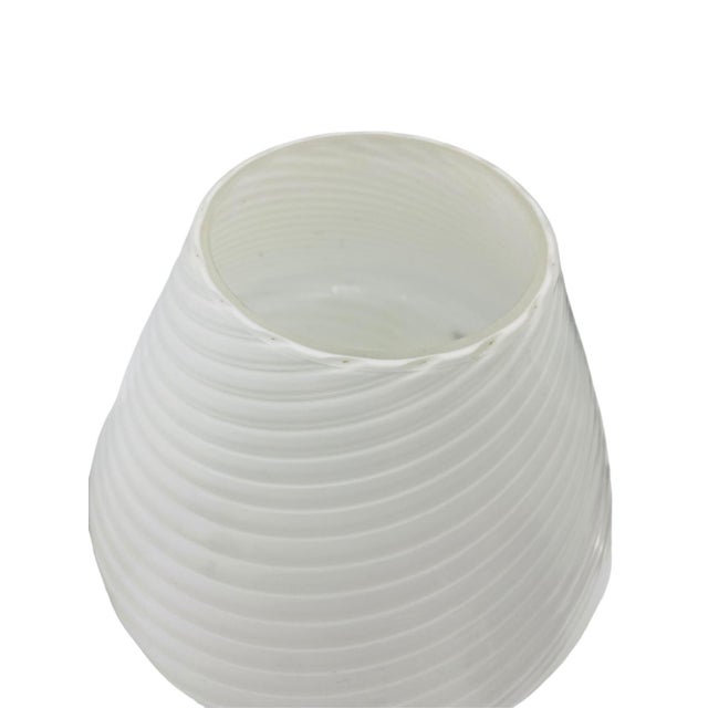 Mid-Century Modern Vintage Vetri Italian Murano Mushroom Glass Lamps- a Pair For Sale - Image 3 of 6