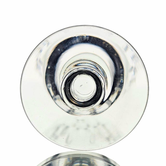 Late 20th Century Webb Corbett Wec2 English Lead Crystal Water Goblets Set of 8 For Sale - Image 11 of 11
