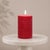 Modern FIA Wick Red Pillar Candle (Set of 2) For Sale - Image 3 of 5