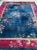 1920s 1920-1930's Antique Art Deco Asian Botanical Garden Magenta Berry Navy Purple Green Rug 9 2 X 11 8 For Sale - Image 5 of 13
