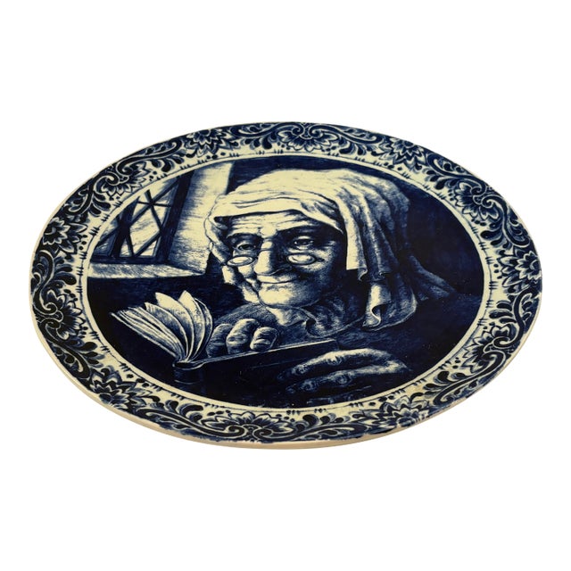 1920’s Blue and White Delft Plate For Sale