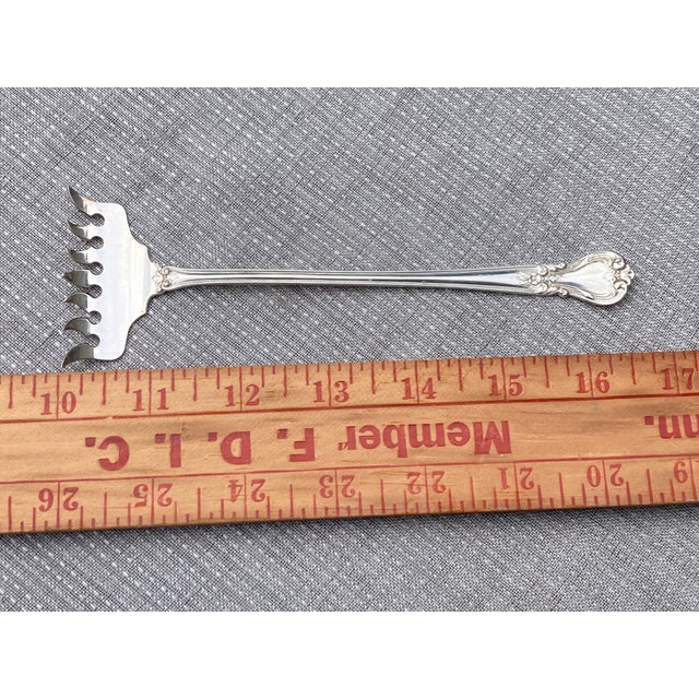 Vintage Sterling Sardine Serving Fork Weidlich For Sale - Image 9 of 9